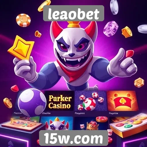 Variedade de jogos disponíveis na plataforma leaobet